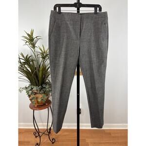 Loft Dress Pants Womens Size 10 Gray Slim Fit Sophisticated Minimalist Old Money